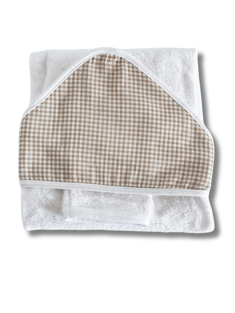 Cape de bain personnalisée - Coton vichy