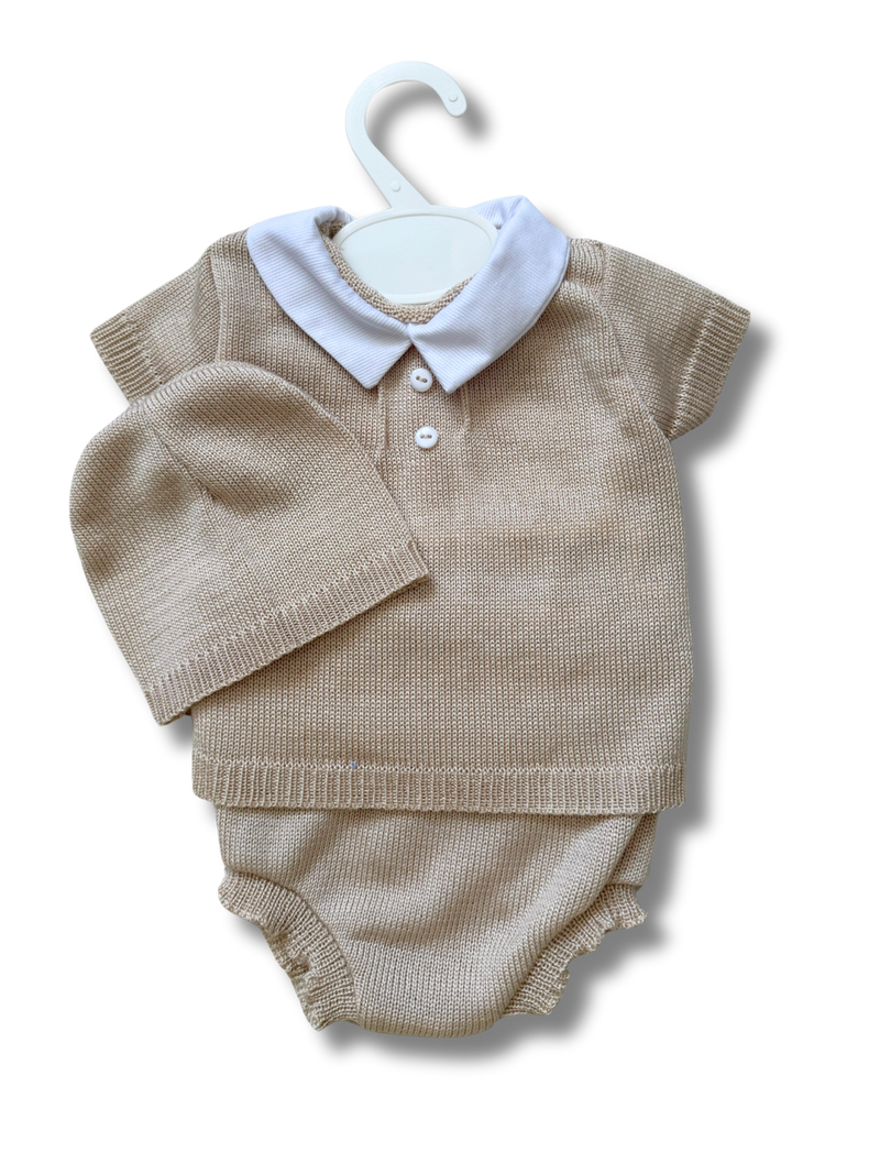 Ensemble bébé court - Beige