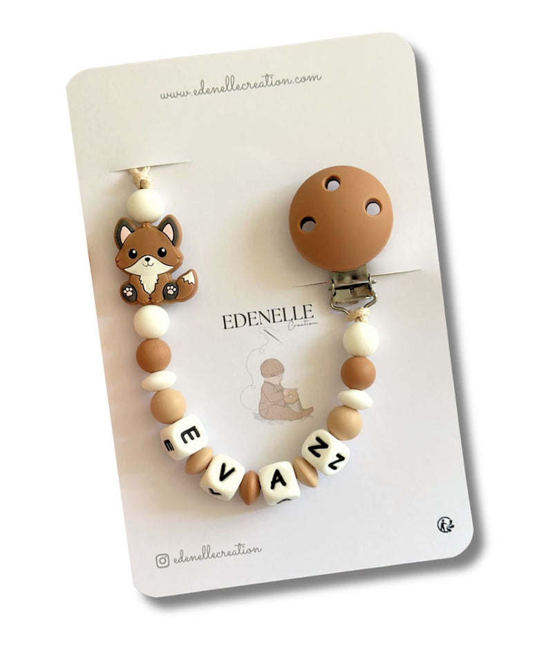 Attache tétine personnalisé - Perles