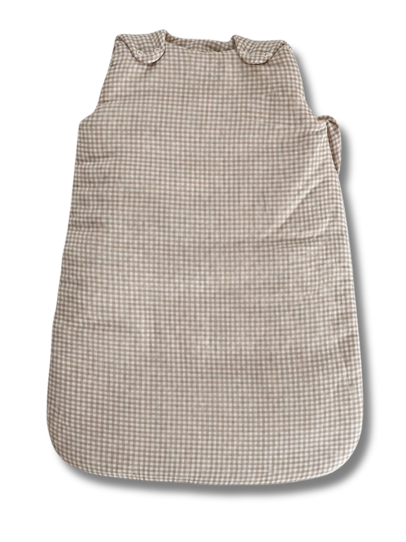 Gigoteuse coton vichy personnalisée
