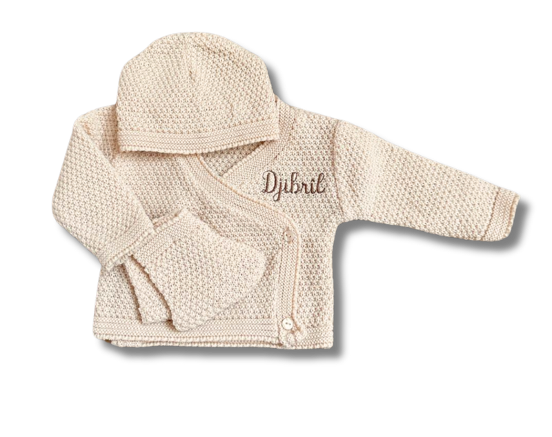 Set 3pcs brassière beige personnalisé