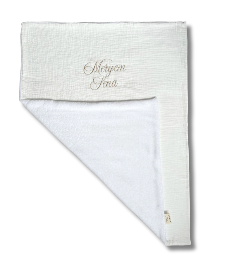 Couverture Douillette Ecru personnalisée
