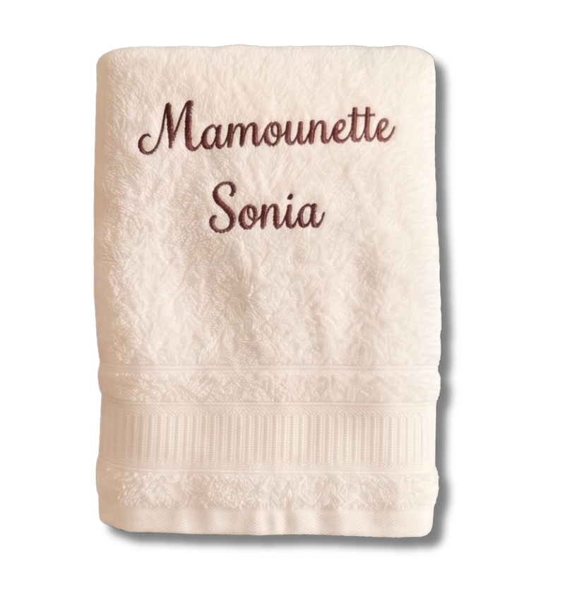 Serviette de bain adulte écru - Premium