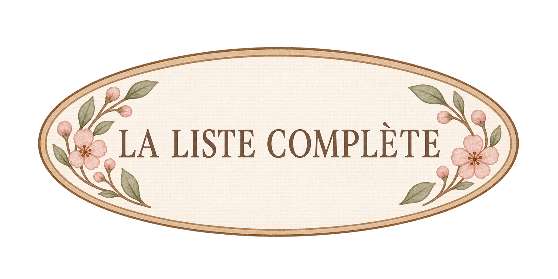 La liste complète des indispensables de naissance