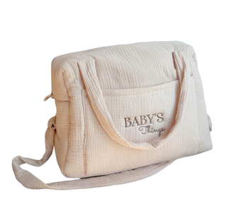 Sac à langer personnalisé - Beige