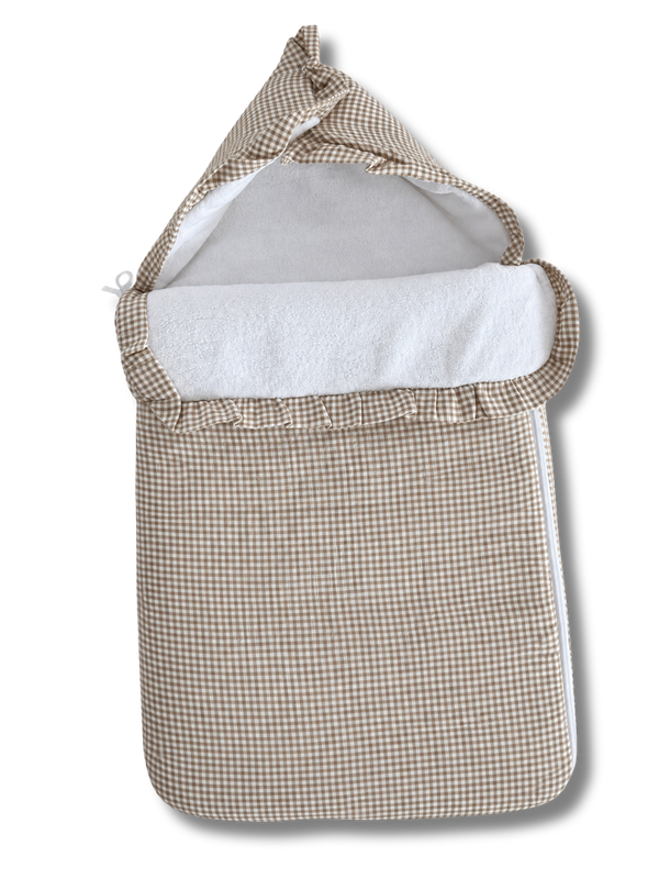 Chancelière coton vichy personnalisée