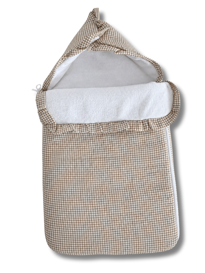 Chancelière coton vichy personnalisée