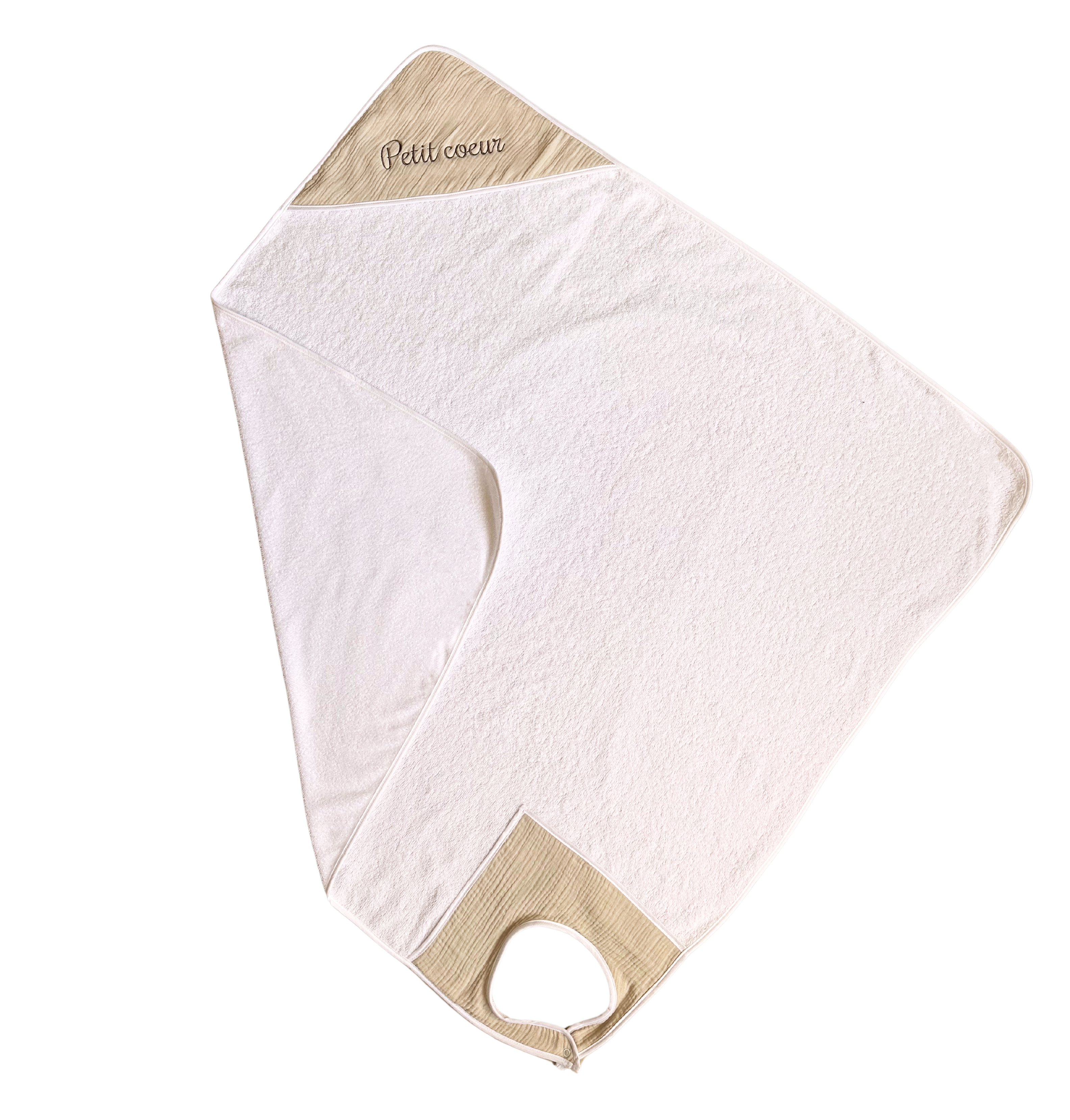 Tablier de bain personnalisé brodé personnalisé au prénom de bébé — Edenelle Création