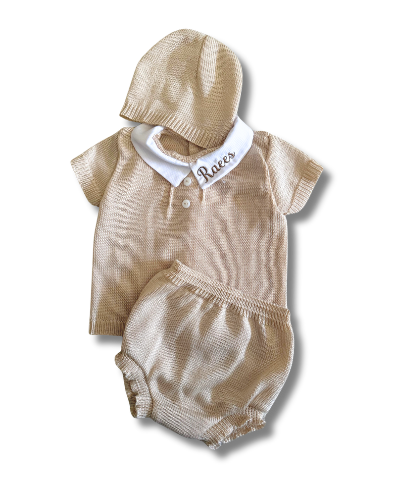 Ensemble bébé court - Beige