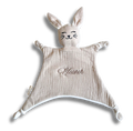 Doudou Signature personnalisé - Beige brodé personnalisé au prénom de bébé — Edenelle Création