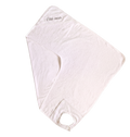 Tablier de bain personnalisé - Eponge blanc brodé personnalisé au prénom de bébé — Edenelle Création