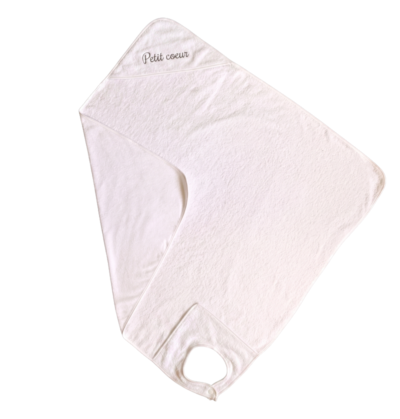 Tablier de bain personnalisé - Eponge blanc