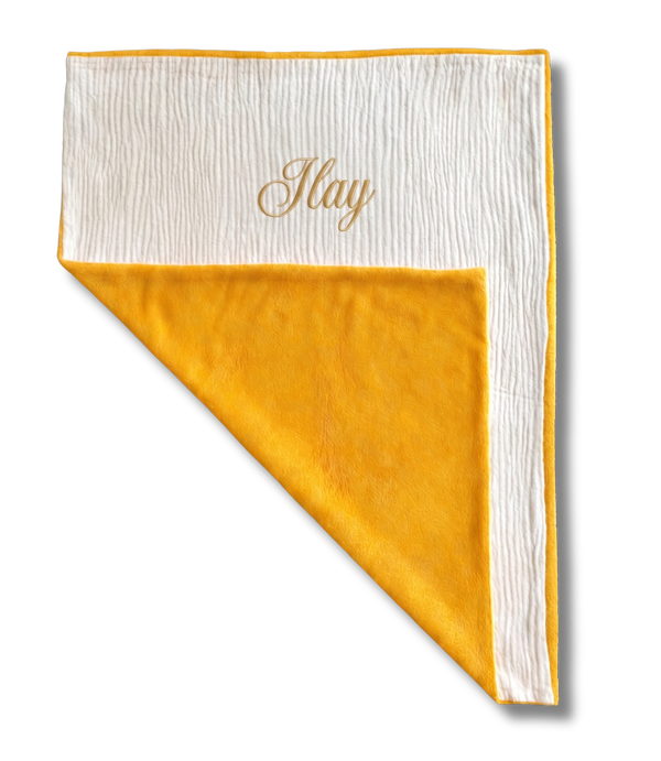 Couverture Douillette Ocre personnalisée