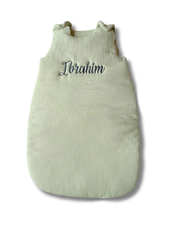 Gigoteuse vert sauge personnalisée