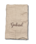 Couverture légère - 100% gaze de coton beige