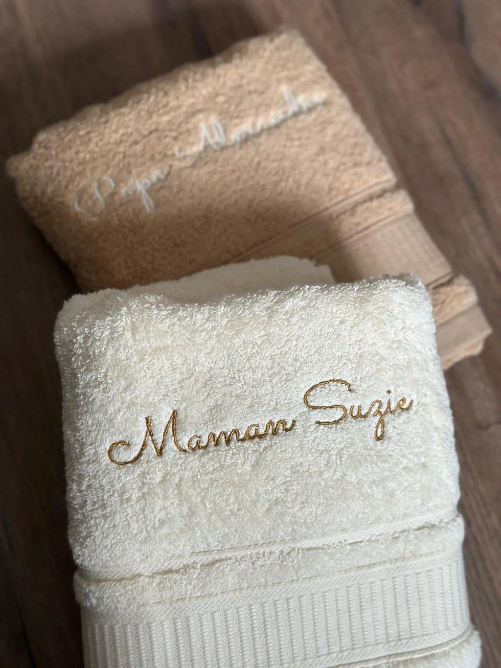 Serviette de bain adulte écru - Premium