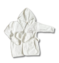 Peignoir 1-2ans personnalisé - Eponge blanc brodé personnalisé au prénom de bébé — Edenelle Création