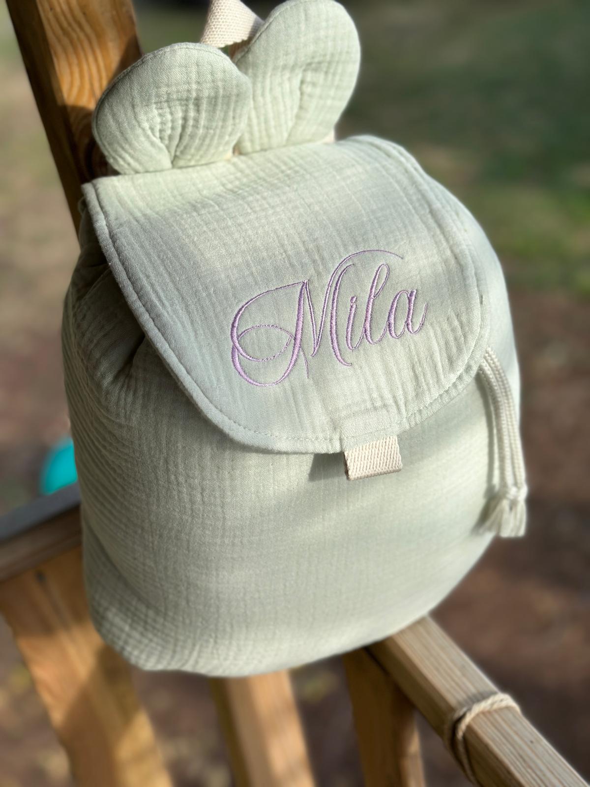 Sac à dos personnalisé - Vert sauge