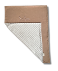 Couverture Douceur Cacao personnalisée brodé personnalisé au prénom de bébé — Edenelle Création