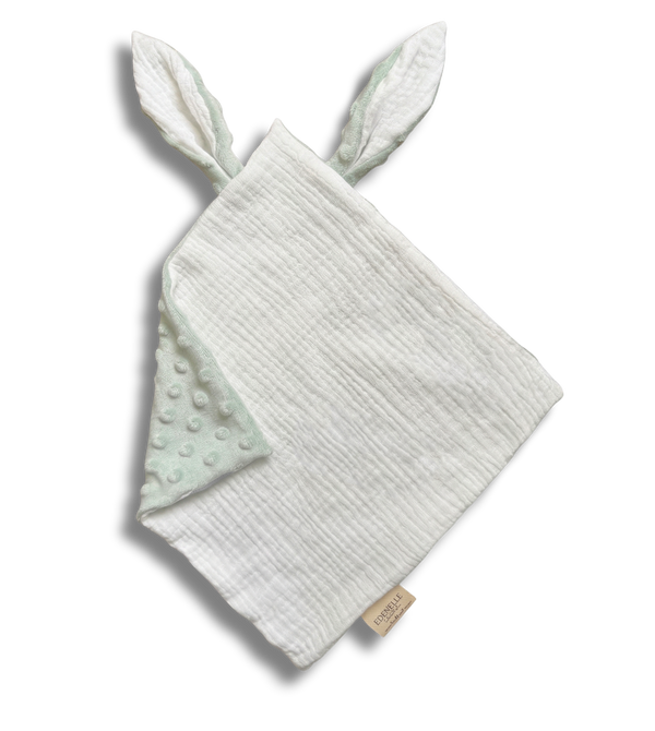 Doudou Douceur Vert d'eau personnalisé