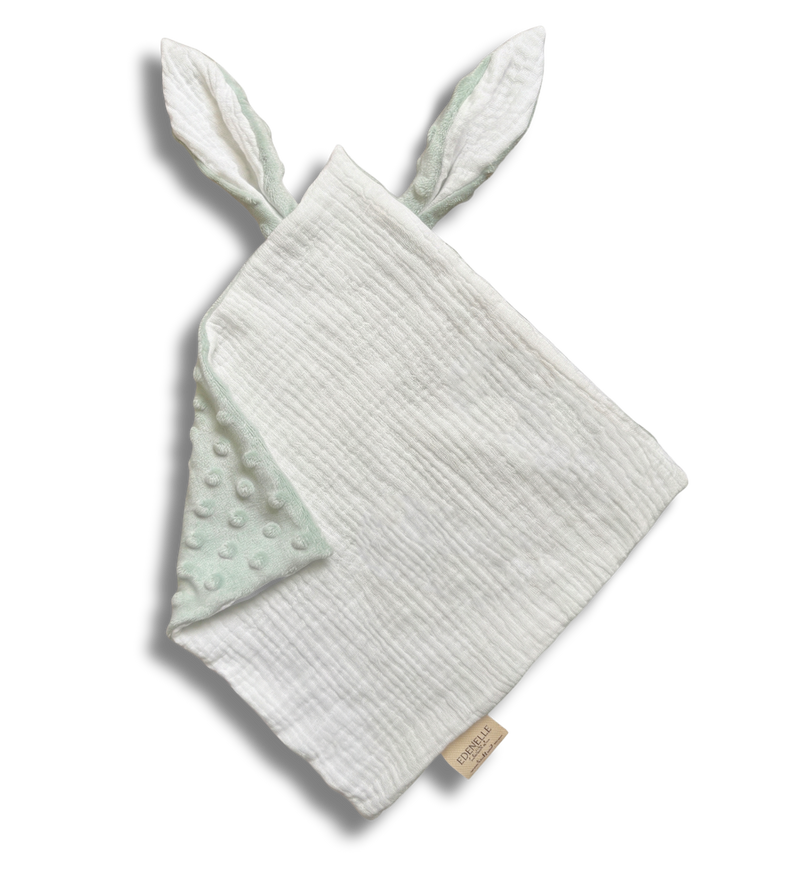 Doudou Douceur Vert d'eau personnalisé